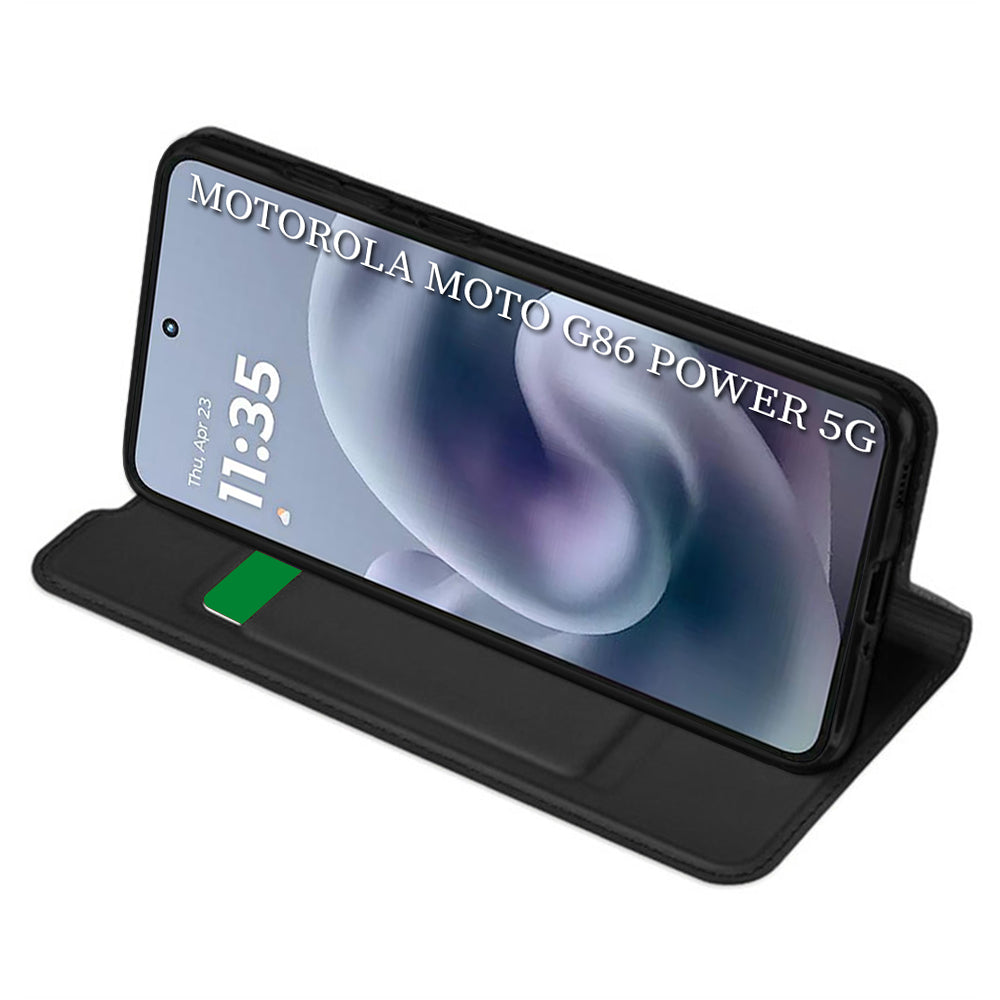 Futrola za Motorola Moto G86 Power, Techsuit, Magskin Book, Crna