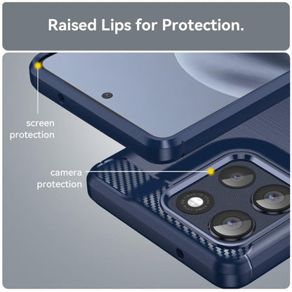 Futrola za Motorola Moto G86, Techsuit, Karbon, Plava