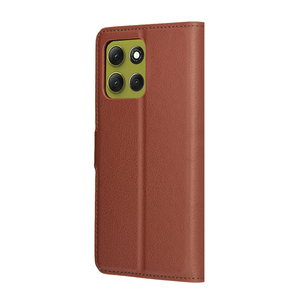 Futrola za Motorola Moto G86, Techsuit, Leather Folio, Braon