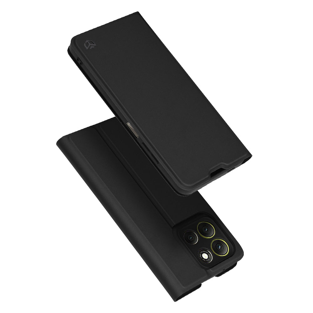 Futrola za Motorola Moto G86, Techsuit, Magskin Book, Crna