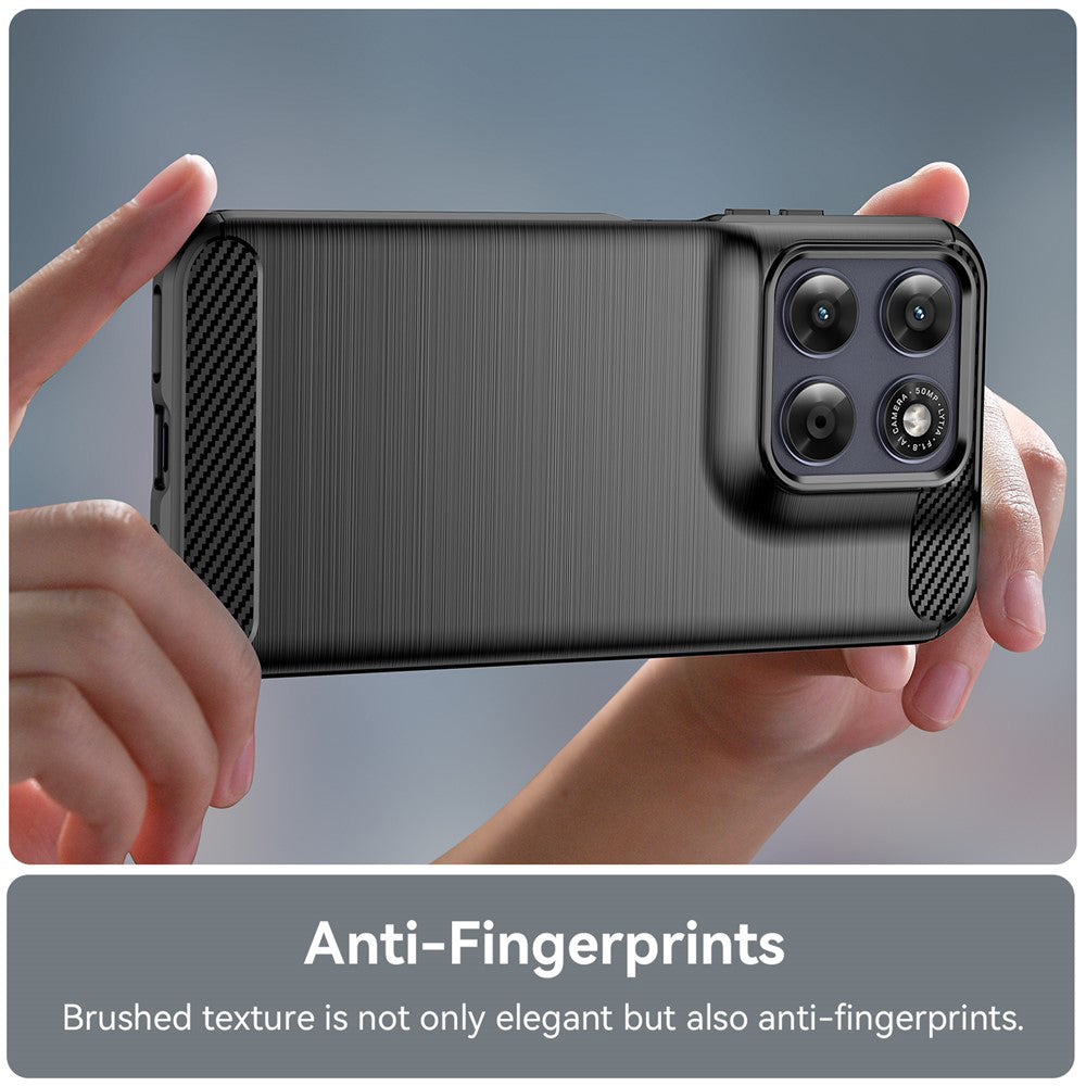 Futrola za Motorola Moto G87, Techsuit, Karbon, Crna