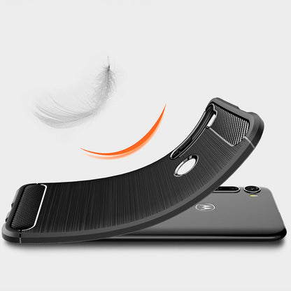 Futrola za Motorola One Fusion+, Techsuit, Karbon, Crna