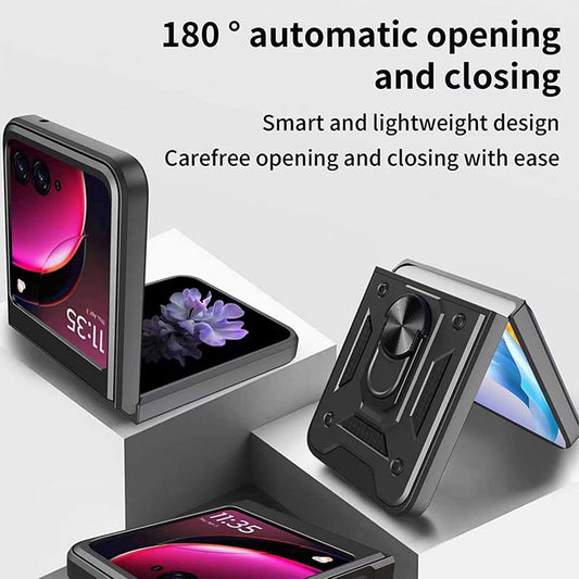 Futrola za Motorola Razr 50 Ultra, Techsuit, CamShield, Plava