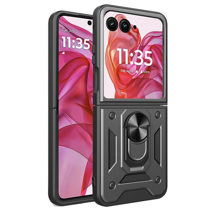 Futrola za Motorola Razr 50 Ultra, Techsuit, CamShield, Crna