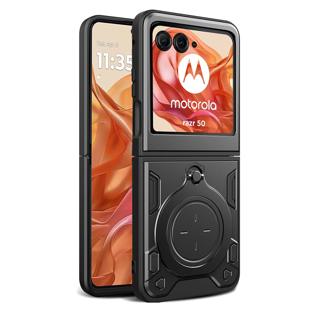 Futrola za Motorola Razr 60 / Razr 50, Techsuit, CamGuard Pro, Crna