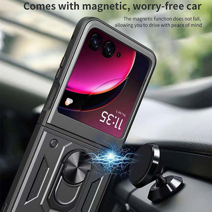 Futrola za Motorola Razr 60 / Razr 50, Techsuit, CamShield, Crna