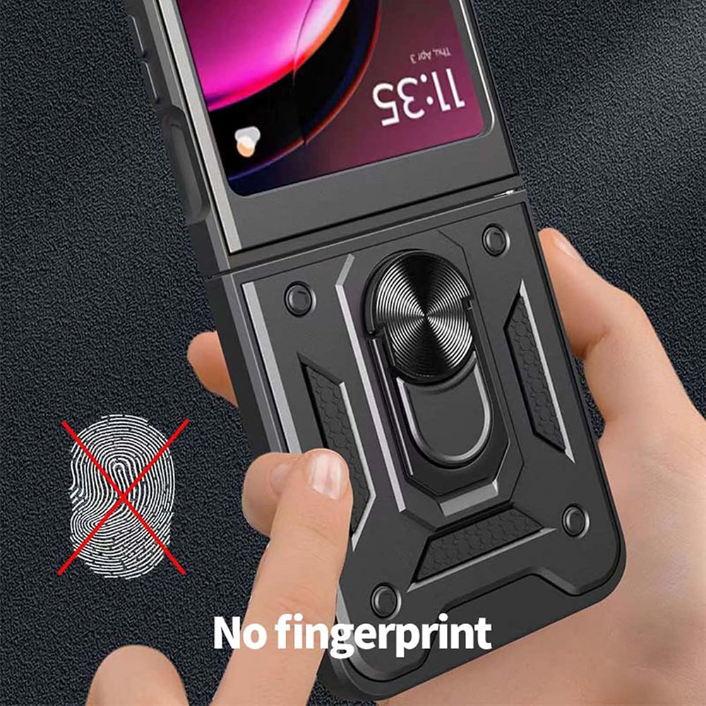 Futrola za Motorola Razr 60 / Razr 50, Techsuit, CamShield, Crna