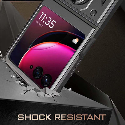 Futrola za Motorola Razr 60 / Razr 50, Techsuit, CamShield, Crna