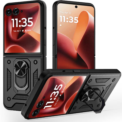 Futrola za Motorola Razr 60 Ultra, Techsuit, CamShield, Crna
