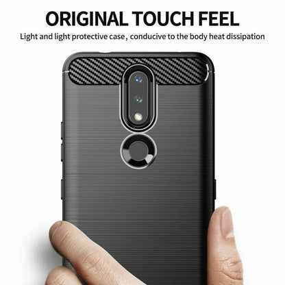 Futrola za Nokia 2.4, Techsuit, Karbon, Crna