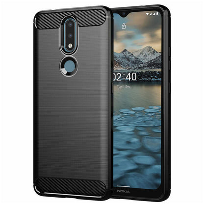 Futrola za Nokia 2.4, Techsuit, Karbon, Crna