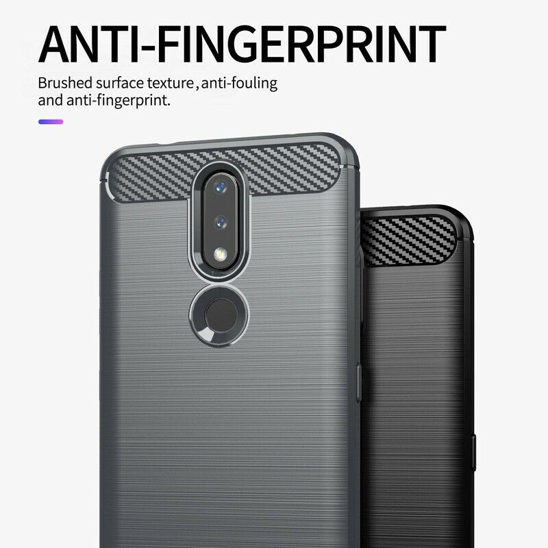 Futrola za Nokia 2.4, Techsuit, Karbon, Crna