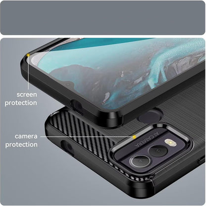 Futrola za Nokia C22, Techsuit, Karbon, Crna
