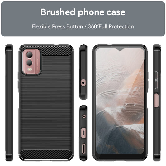 Futrola za Nokia C32, Techsuit, Karbon, Crna