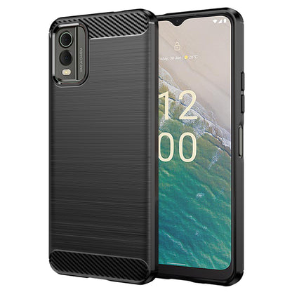 Futrola za Nokia C32, Techsuit, Karbon, Crna