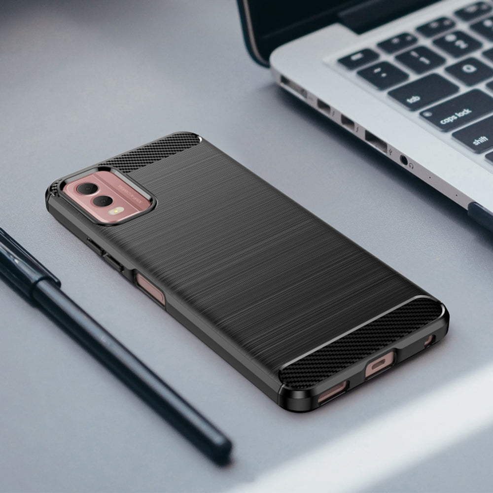Futrola za Nokia C32, Techsuit, Karbon, Crna