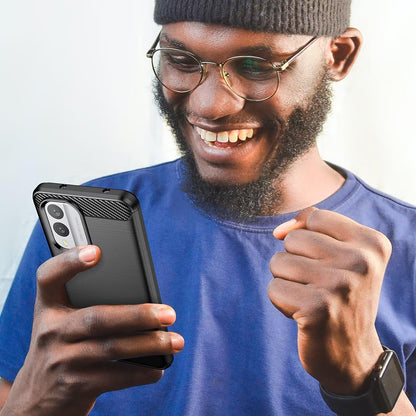 Futrola za Nokia X30, Techsuit, Karbon, Crna
