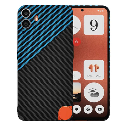 Futrola za Nothing CMF Phone 1, Techsuit, Carbonite FiberShell, Crno Plava