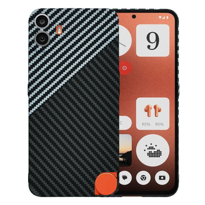 Futrola za Nothing CMF Phone 1, Techsuit, Carbonite FiberShell, Crno Siva
