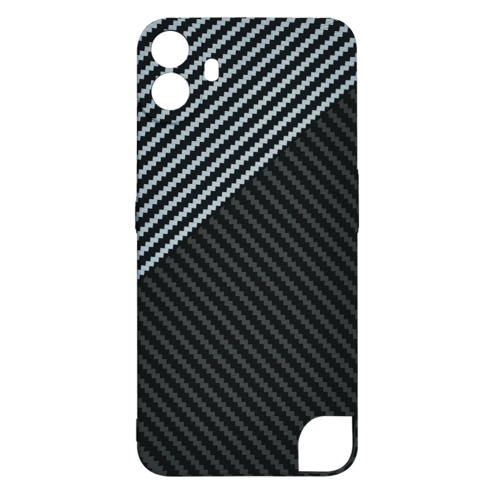 Futrola za Nothing CMF Phone 1, Techsuit, Carbonite FiberShell, Crno Siva