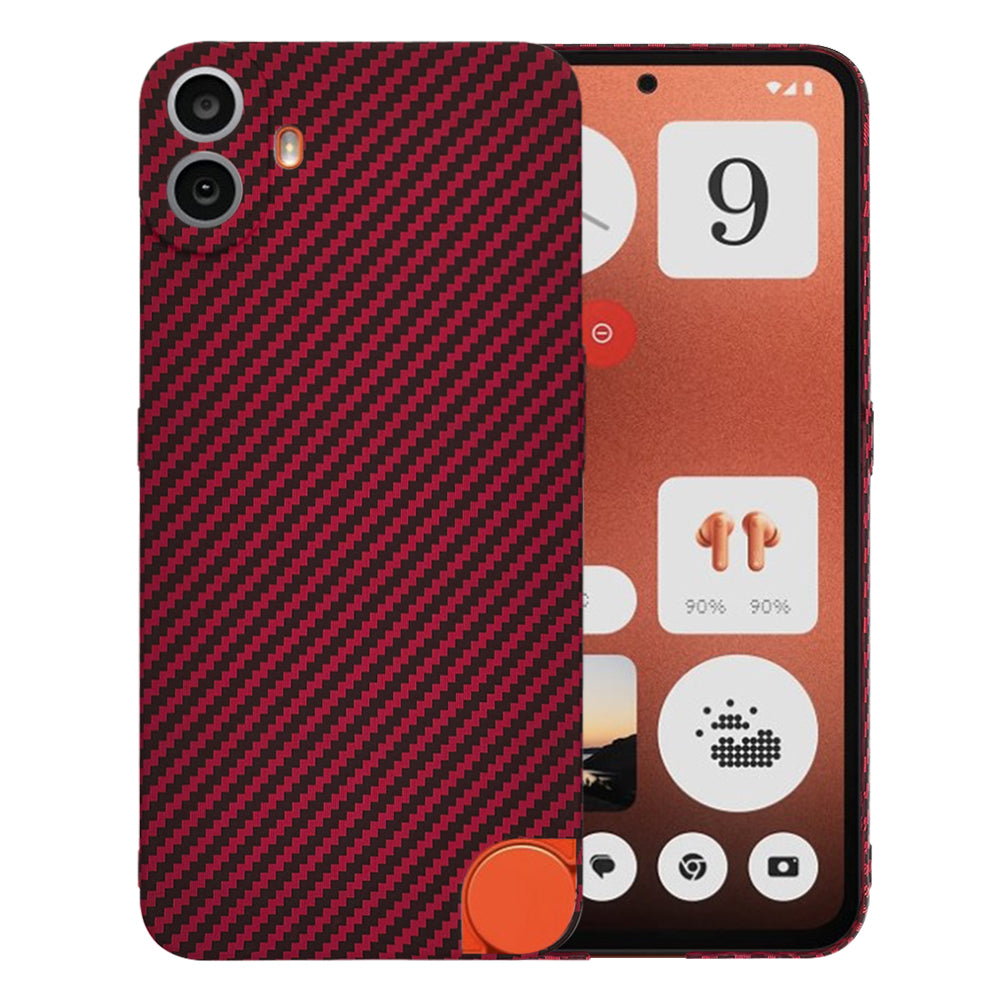Futrola za Nothing CMF Phone 1, Techsuit, Carbonite FiberShell, Crvena