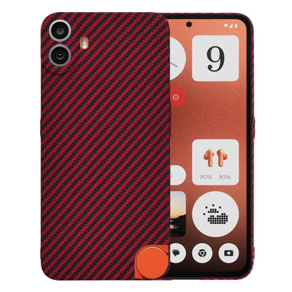 Futrola za Nothing CMF Phone 1, Techsuit, Carbonite FiberShell, Crvena