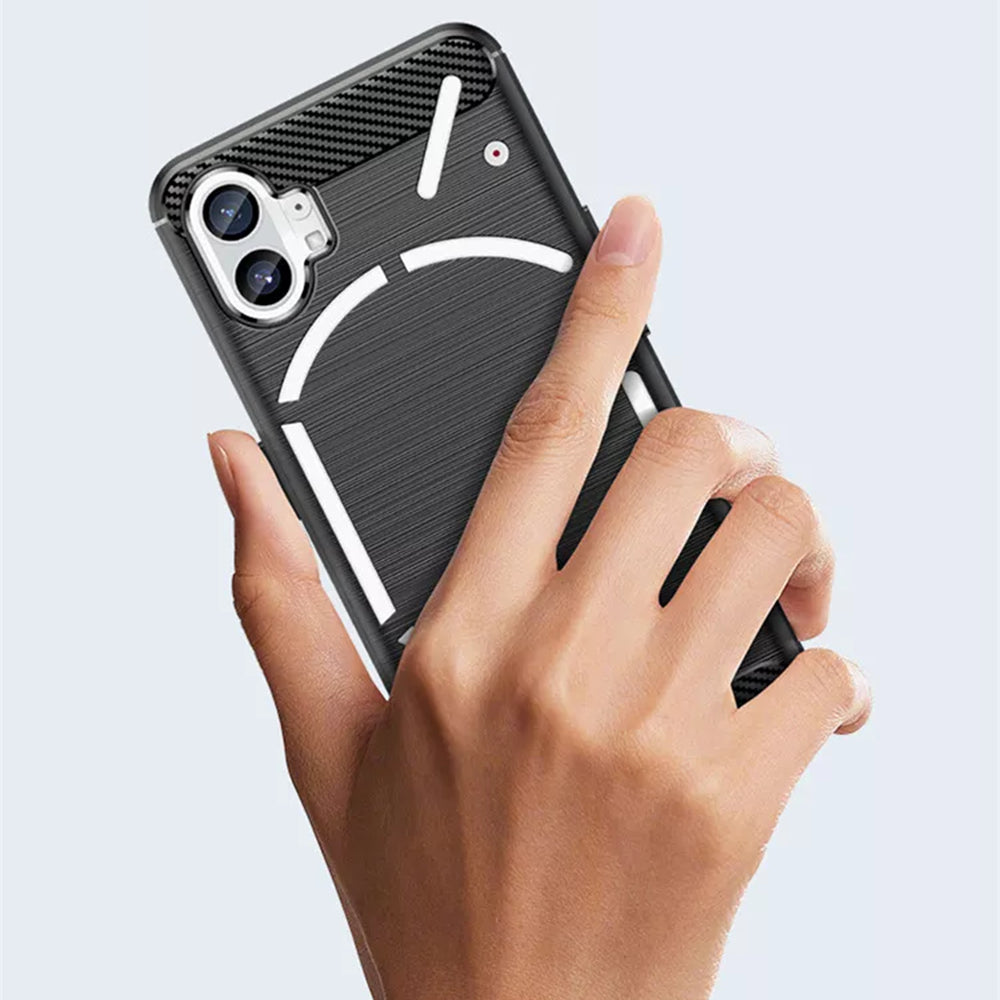 Futrola za Nothing Phone (1), Techsuit, Karbon, Crna