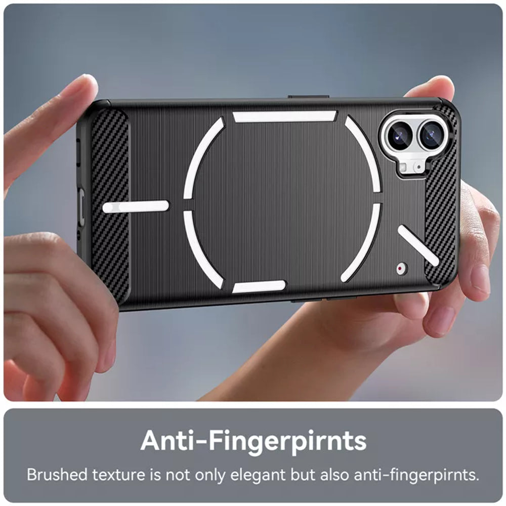 Futrola za Nothing Phone (1), Techsuit, Karbon, Crna
