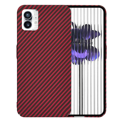 Futrola za Nothing Phone (1), Techsuit, Carbonite FiberShell, Crvena