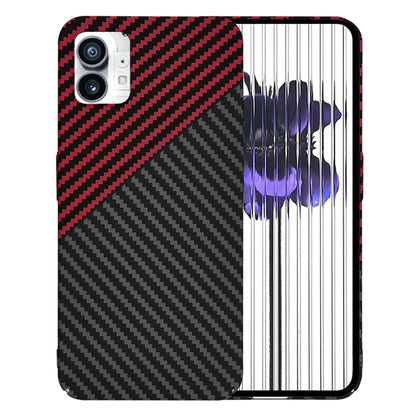 Futrola za Nothing Phone (1), Techsuit, Carbonite FiberShell, Crno Crvena