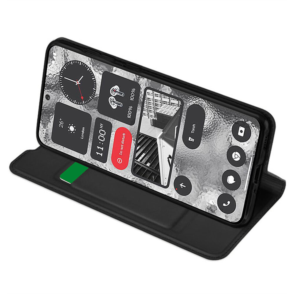 Futrola za Nothing Phone (2), Techsuit, Magskin Book, Crna