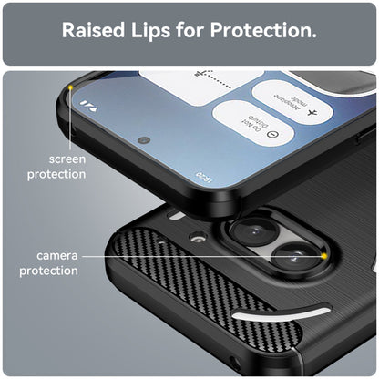 Futrola za Nothing Phone (2a) Plus / Phone (2a), Techsuit, Karbon, Crna