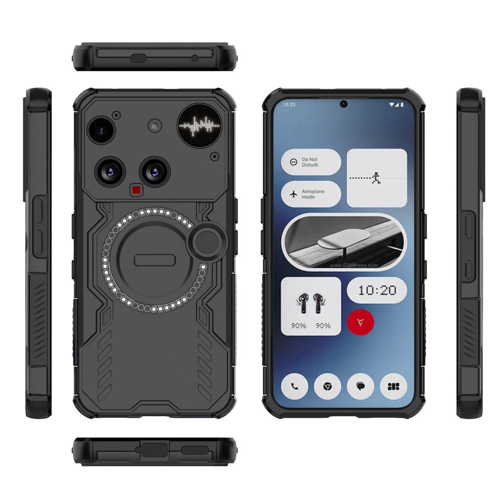 MagSafe futrola za Nothing Phone (3), Techsuit, ArmorMag, Crna