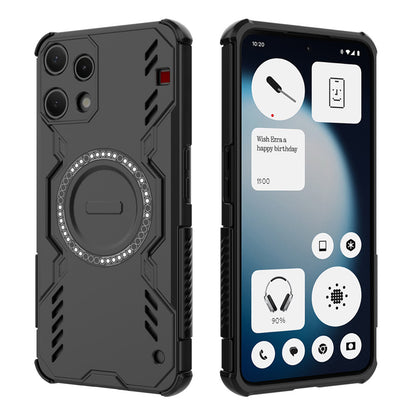 Futrola za Nothing Phone (3a) Lite, Techsuit, ArmorMag, Crna