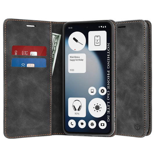 Futrola za Nothing Phone (3a) Lite, Techsuit, Confy, Crna