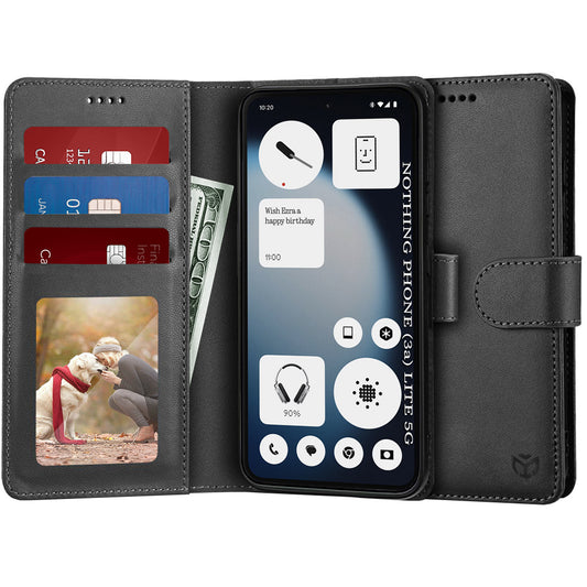 Futrola za Nothing Phone (3a) Lite, Techsuit, Diary Book, Crna