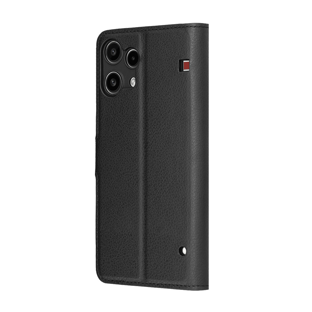 Futrola za Nothing Phone (3a) Lite, Techsuit, Leather Folio, Crna