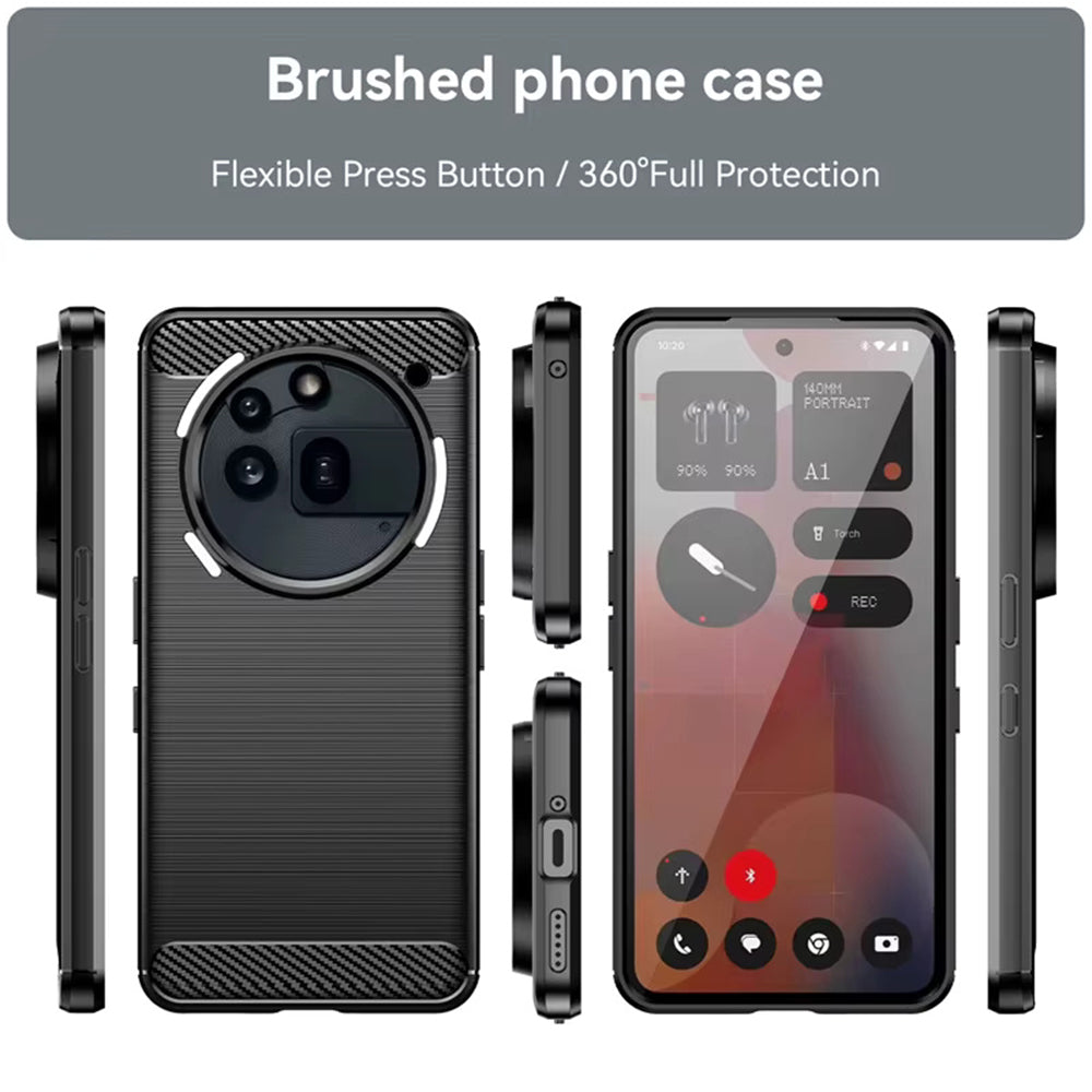Futrola za Nothing Phone (3a) Pro, Techsuit, Karbon, Plava