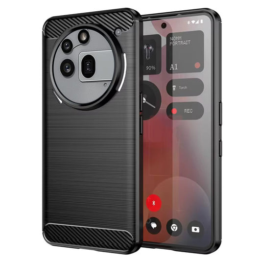 Futrola za Nothing Phone (3a) Pro, Techsuit, Karbon, Crna