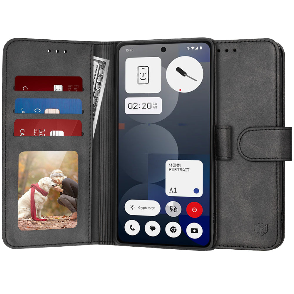 Futrola za Nothing Phone (3a) Pro, Techsuit, Diary Book, Crna