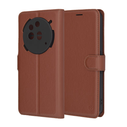 Futrola za Nothing Phone (3a) Pro, Techsuit, Leather Folio, Braon