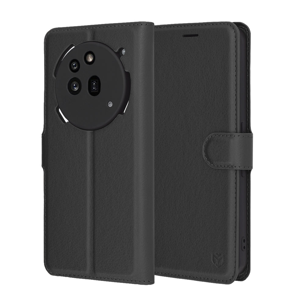 Futrola za Nothing Phone (3a) Pro, Techsuit, Leather Folio, Crna