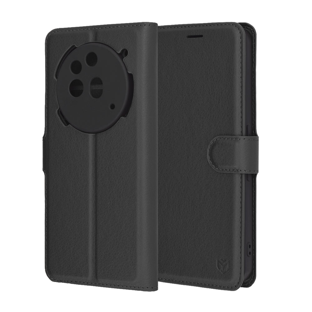 Futrola za Nothing Phone (3a) Pro, Techsuit, Leather Folio, Crna