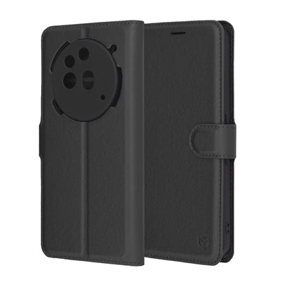 Futrola za Nothing Phone (3a) Pro, Techsuit, Leather Folio, Crna