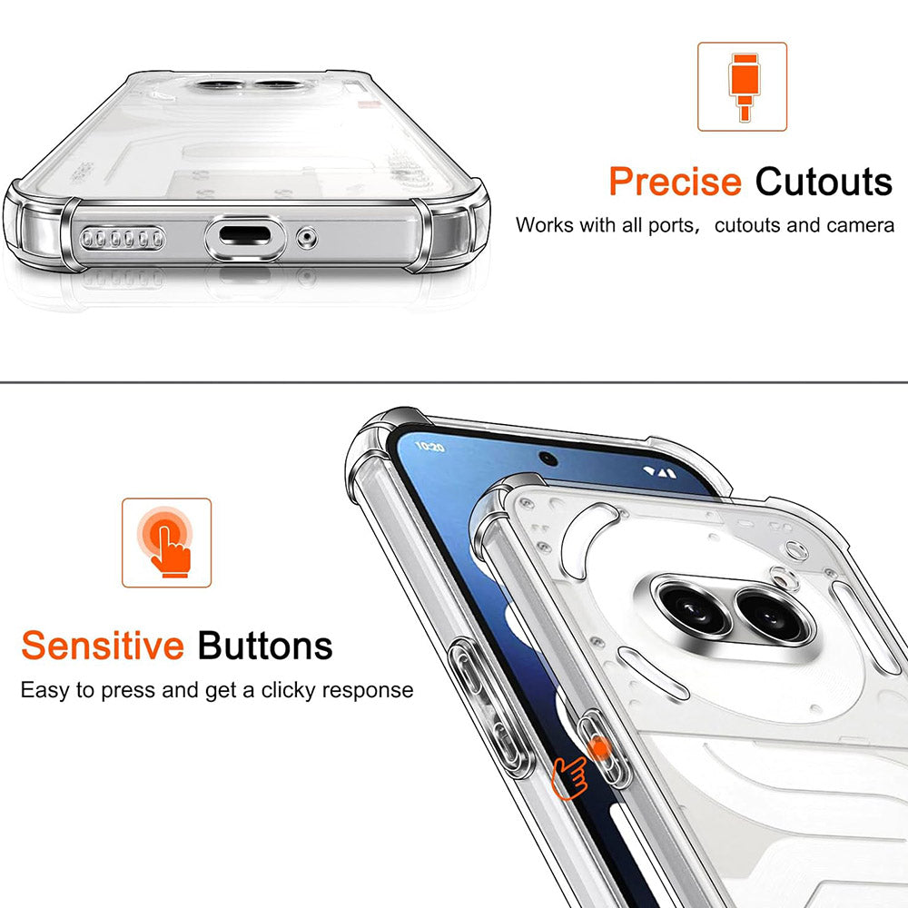 Futrola za Nothing Phone (3a) Pro, Techsuit, Shockproof Clear, Providna