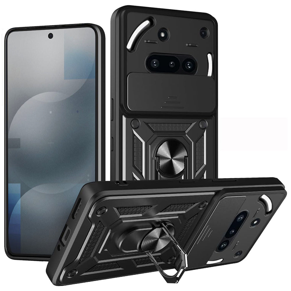 Futrola za Nothing Phone (3a), Techsuit, CamShield, Crna