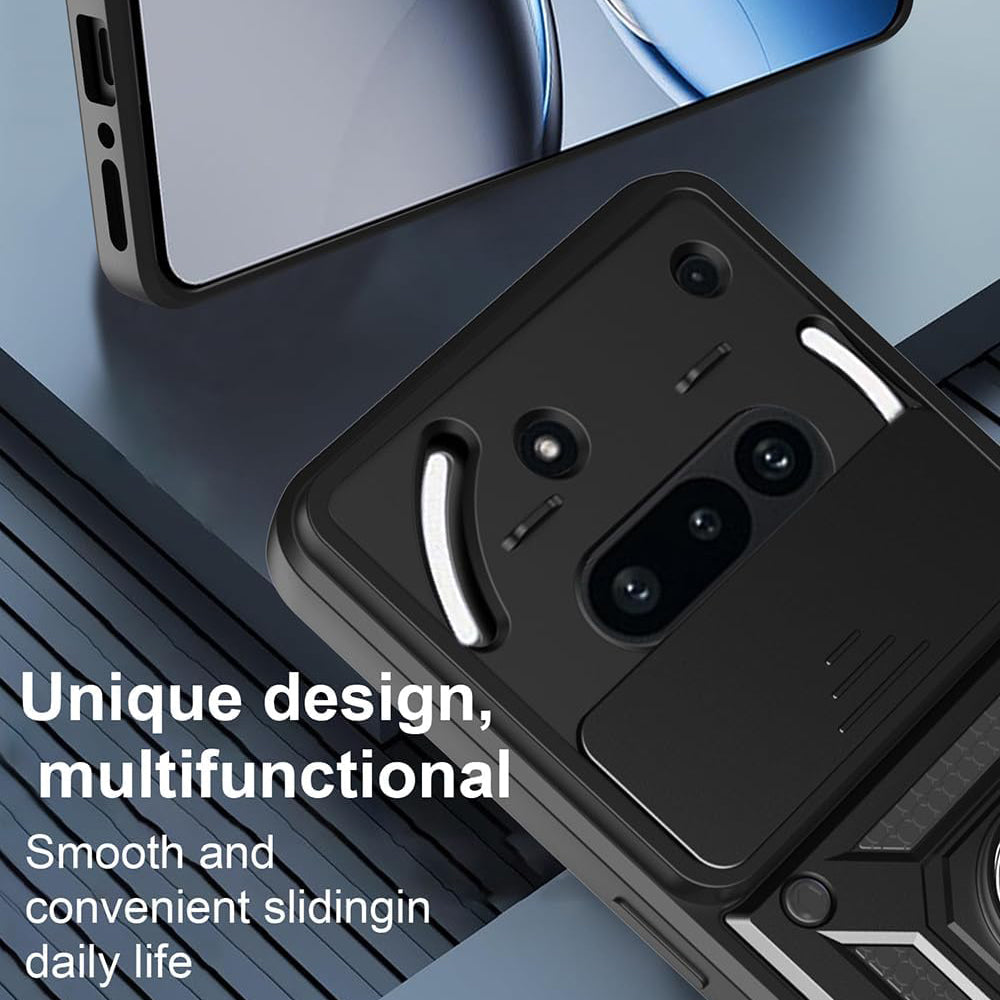 Futrola za Nothing Phone (3a), Techsuit, CamShield, Crna