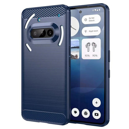Futrola za Nothing Phone (3a), Techsuit, Karbon, Plava