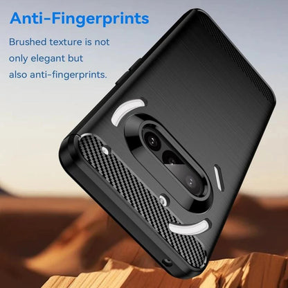 Futrola za Nothing Phone (3a), Techsuit, Karbon, Crna