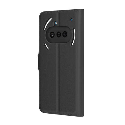 Futrola za Nothing Phone (3a), Techsuit, Leather Folio, Crna